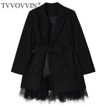 loose Women Black Mesh Split Joint Long Blazer Lapel Long Sleeve Loose Fit Jacket Fashion Tide Spring Autumn 2020 BZKS
loose Women Black Mesh Split Joint Long Blazer Lapel Long Sleeve Loose Fit Jacket Fashion Tide Spring Autumn 2020 BZKS