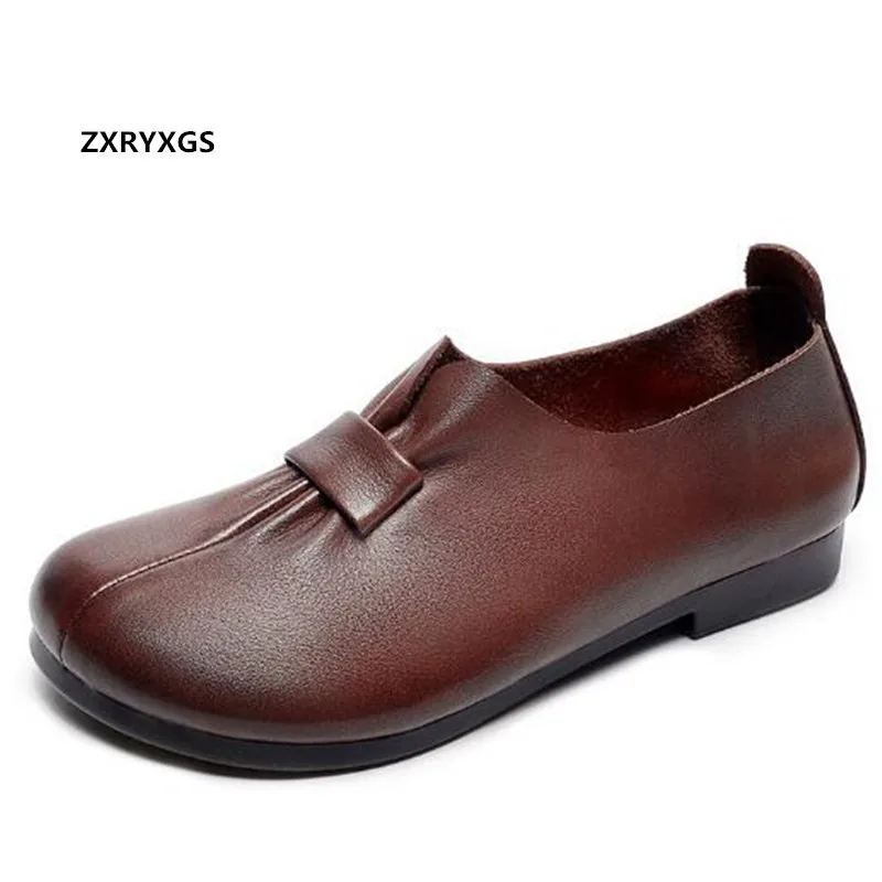 ZXRYXGS 100% Genuine Leather Shoes Flat Soft Sole Comfort Tide Shoes 2022 New Spring Retro All-match Casual Shoes Woman Flats
ZXRYXGS 100% Genuine Leather Shoes Flat Soft Sole Comfort Tide Shoes 2022 New Spring Retro All-match Casual Shoes Woman Flats