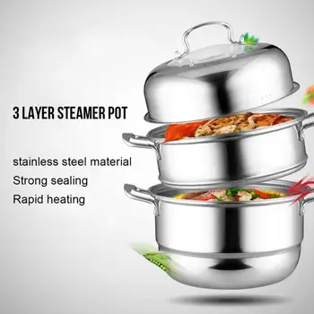 3 layers Stainless Steel Electric Food Steamer Cooking Pot Cookware Kitchen Steamer Pot Kitchen Appliances New
3 layers Stainless Steel Electric Food Steamer Cooking Pot Cookware Kitchen Steamer Pot Kitchen Appliances New