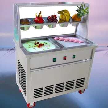 Thai style ice fried machine 110V220v fried yogurt machine stainless steel ice cream roll machine intelligent operation
Thai style ice fried machine 110V220v fried yogurt machine stainless steel ice cream roll machine intelligent operation