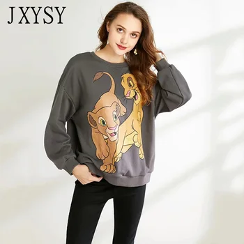 JXYSY 2019 winter hoodies women sweatshirt casual cartoon lion printing oversize hooded famale sweatshirt women pullovers tops
JXYSY 2019 winter hoodies women sweatshirt casual cartoon lion printing oversize hooded famale sweatshirt women pullovers tops