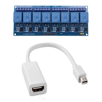 1 Pcs 5V 8 Channel Relay Module Board & 1 Pcs Mini Display Port Thunderbolt DP to HDMI Adapter Cable
1 Pcs 5V 8 Channel Relay Module Board & 1 Pcs Mini Display Port Thunderbolt DP to HDMI Adapter Cable