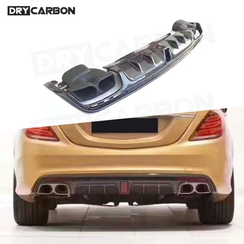 Carbon Fiber Rear Bumper Lip Diffuser Spoiler with Exhaust Muffer Tips For Mercedes Benz B Style S Class W222 S63 S65 AMG 13-19
Carbon Fiber Rear Bumper Lip Diffuser Spoiler with Exhaust Muffer Tips For Mercedes Benz B Style S Class W222 S63 S65 AMG 13-19