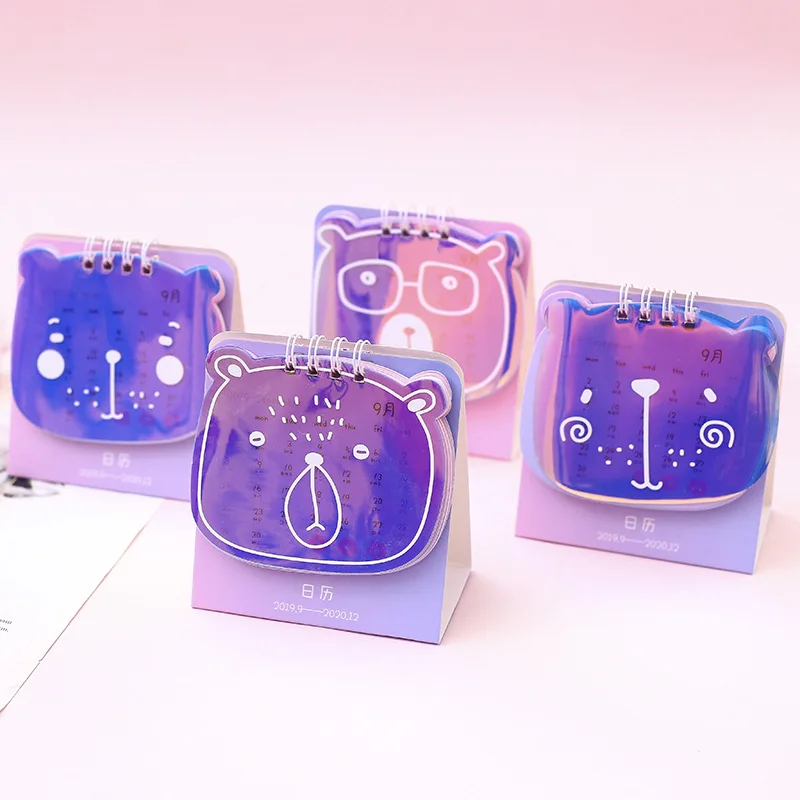 2020 Adorable Laser Bear Series Desk Calendar DIY Mini Coil Calendars Daily Schedule Planner 2019.09~2020.12
2020 Adorable Laser Bear Series Desk Calendar DIY Mini Coil Calendars Daily Schedule Planner 2019.09~2020.12