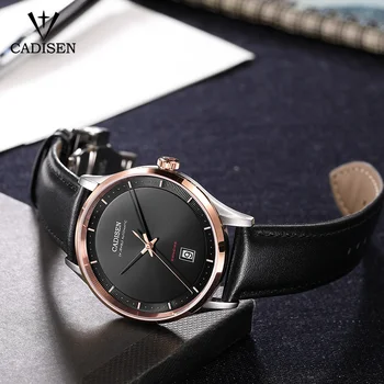 CADISEN Automatic Mechanical Men's Watch Luxury Brand Simple Leather Waterproof Watches NH35A Movement Business Men Wristwatches 
CADISEN Automatic Mechanical Men's Watch Luxury Brand Simple Leather Waterproof Watches NH35A Movement Business Men Wristwatches