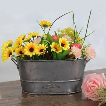 Shabby Vintage Style Oval Zinc Galvanised Metal Garden Planter Flower Tub Pot Bucket Plant Nursery Home Decor
Shabby Vintage Style Oval Zinc Galvanised Metal Garden Planter Flower Tub Pot Bucket Plant Nursery Home Decor