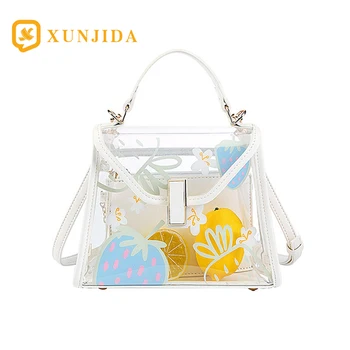 2PCS Women's PVC Clear Bag Closure Cross Body Bag Fruit Strawberry Pineapple Satchel Transparent Messenger Shoulder Handbag
2PCS Women's PVC Clear Bag Closure Cross Body Bag Fruit Strawberry Pineapple Satchel Transparent Messenger Shoulder Handbag