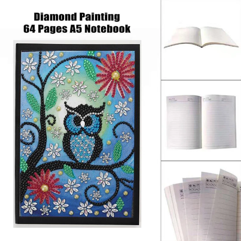 Diamond Painting Notebooks Special Shaped Animal owl New Arrivals Diary Book Diamond Embroidery A5 Mosaic Painting Gift
Diamond Painting Notebooks Special Shaped Animal owl New Arrivals Diary Book Diamond Embroidery A5 Mosaic Painting Gift