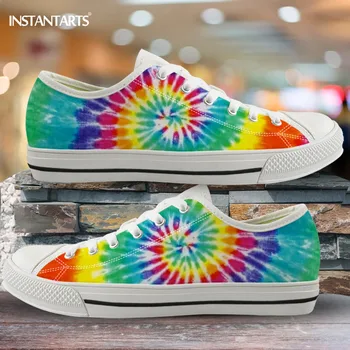 INSTANTARTS Tie Dye Color Design Women Canvas Shoes Low Top Lace Up Casual Summer Breathable Flats Sneaker Vulcanized Shoes 
INSTANTARTS Tie Dye Color Design Women Canvas Shoes Low Top Lace Up Casual Summer Breathable Flats Sneaker Vulcanized Shoes