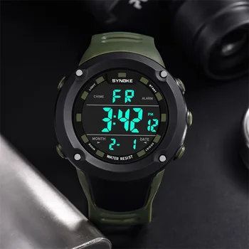 SYNOKE Brand New Fashion Digital Watch For Men Analog Green Electronic LED Army Military Watch Waterproof Sport Watch Relogio 
SYNOKE Brand New Fashion Digital Watch For Men Analog Green Electronic LED Army Military Watch Waterproof Sport Watch Relogio