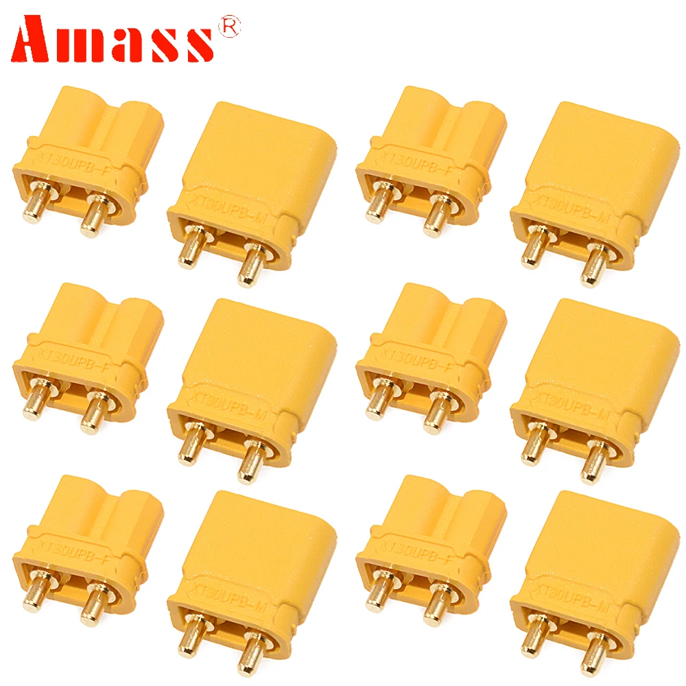 

Amass XT30UPB XT30 UPB 2mm Plug Male Female Bullet Connectors Plugs For RC Lipo Battery Airplane Drone Part DIY Parts