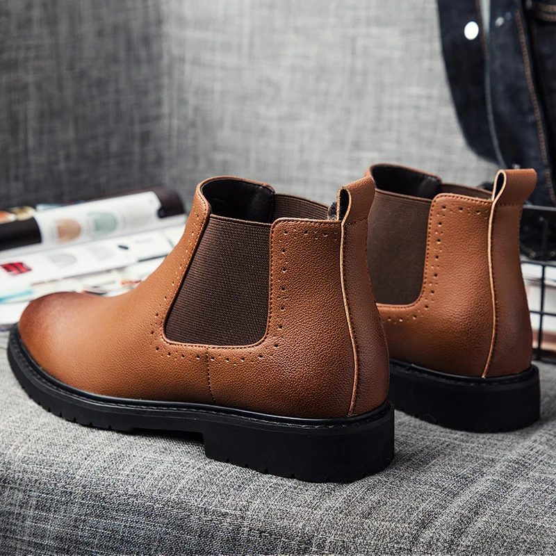 Fashion Elegant Men Boots Genuine Leather Luxury Chelsea Ankle boots Autumn Winter Pointed toe Dress Oxford shoes Martin boots
Fashion Elegant Men Boots Genuine Leather Luxury Chelsea Ankle boots Autumn Winter Pointed toe Dress Oxford shoes Martin boots