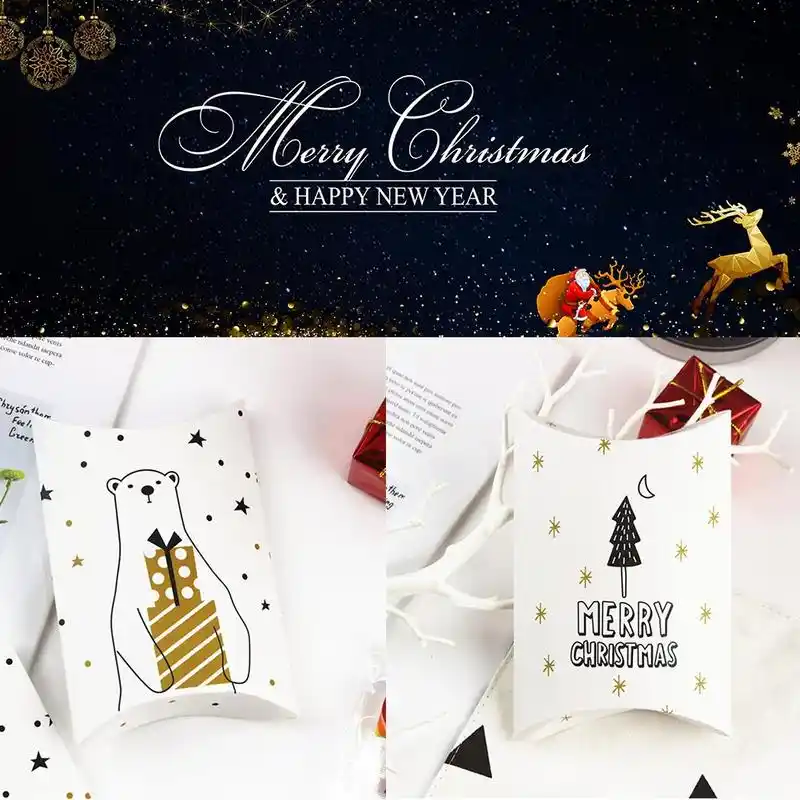 decorations for pillow styling gift box christmas tree elk candy