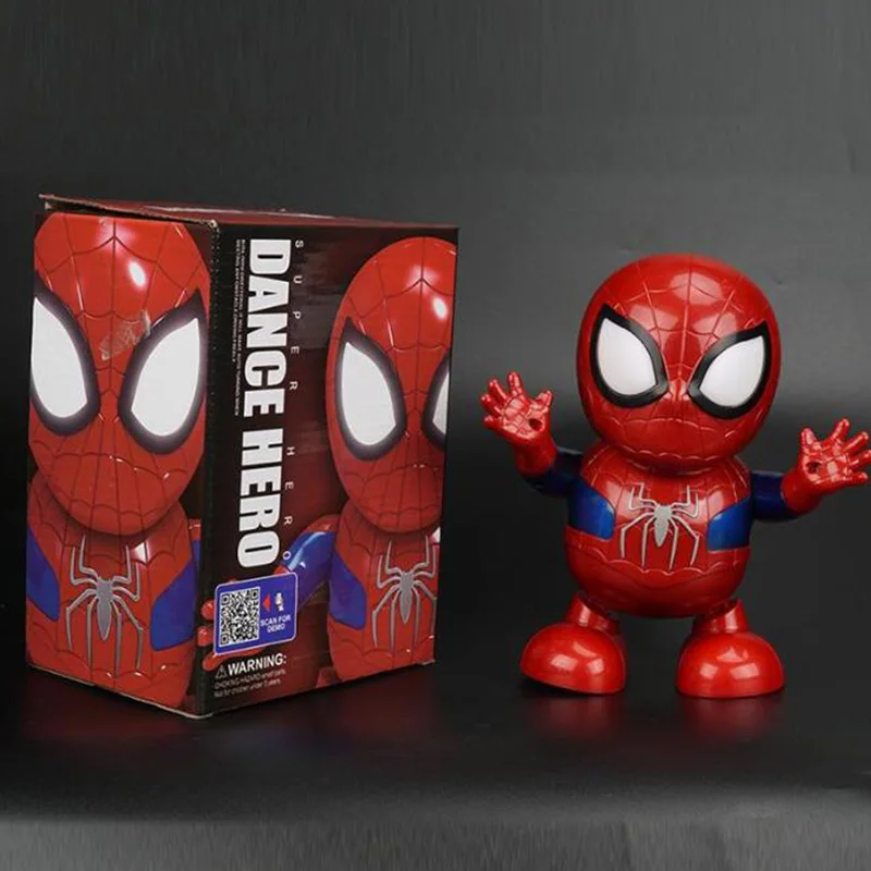 New Dancing Spiderman Hero Marvel Avengers Action Figure Toy Led Flashlight With Light Sound Music Robot Hero Electronic Toy
New Dancing Spiderman Hero Marvel Avengers Action Figure Toy Led Flashlight With Light Sound Music Robot Hero Electronic Toy