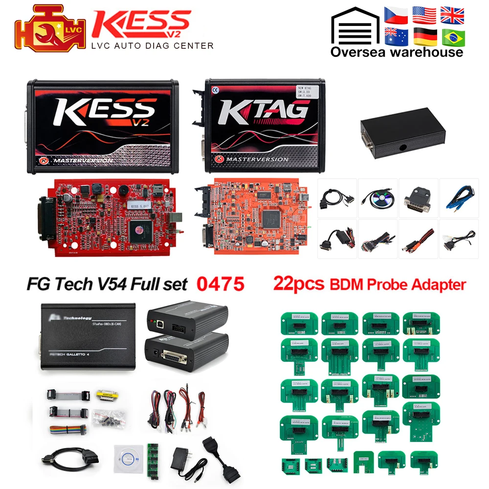 Full ECU Programmer Online V2.47 EU Red Kess V2 V5.017+KTAG V7.020 2.25 + 0475 FGTECH Galletto 4 V54 +BDM Frame Chip Tuning Tool
Full ECU Programmer Online V2.47 EU Red Kess V2 V5.017+KTAG V7.020 2.25 + 0475 FGTECH Galletto 4 V54 +BDM Frame Chip Tuning Tool