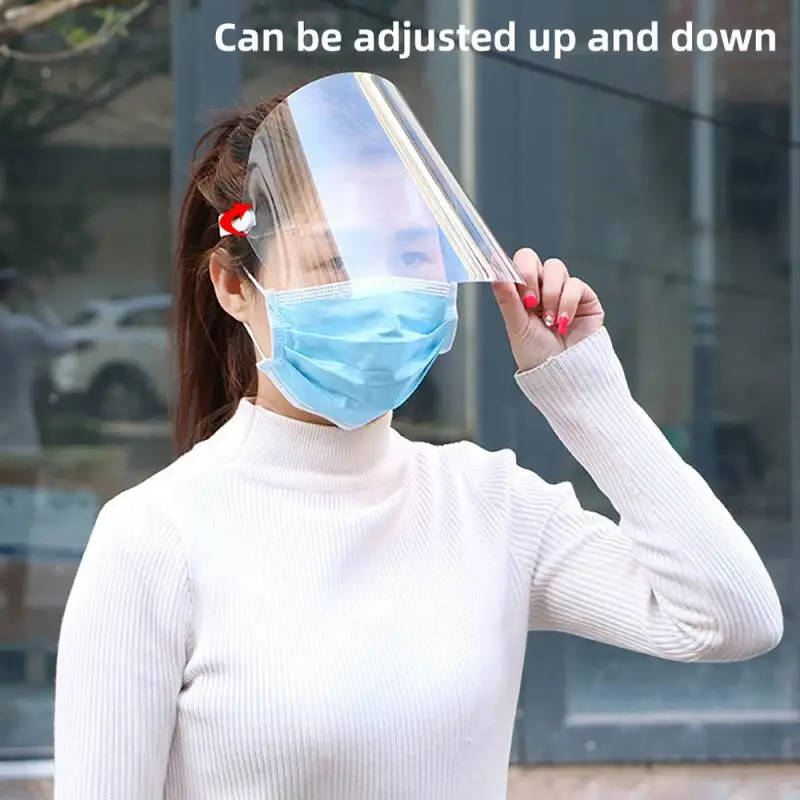 

Transparent Full Face Covering Mask Visor Shield Splash Mask Face Shield Protector Anti Saliva Anti-Dust Fog Full Screen Cover