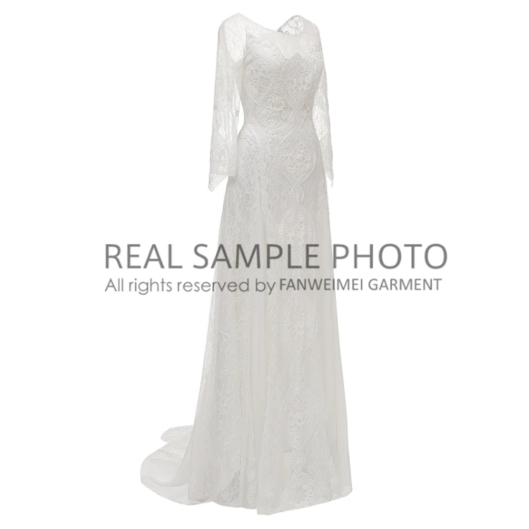Фабричная цена 100% реальное фото образца кружевное богемное свадебное платье
