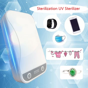 Portable 5V UV Phone Sterilizer Box Cell Phone Disinfector Personal Sanitizer Jewelry Ultraviolet Watch Disinfect Cabinet
Portable 5V UV Phone Sterilizer Box Cell Phone Disinfector Personal Sanitizer Jewelry Ultraviolet Watch Disinfect Cabinet