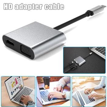 USB C Hub USB3.1 Type-C to HDMI Adapter Dock with 4K HDMI VGA OTG PD Charge DQ-Drop
USB C Hub USB3.1 Type-C to HDMI Adapter Dock with 4K HDMI VGA OTG PD Charge DQ-Drop