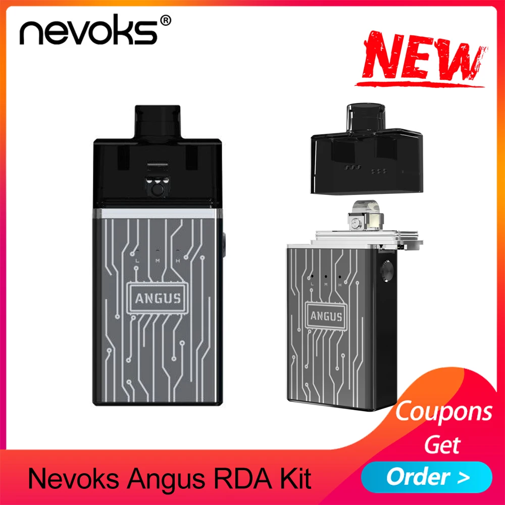 Nevoks Angus Kit with 1700mAh built-in Battery Square Mesh RDA Design 60W Mod Pod Kit vs Vinci X/ Drag Nano
Nevoks Angus Kit with 1700mAh built-in Battery Square Mesh RDA Design 60W Mod Pod Kit vs Vinci X/ Drag Nano