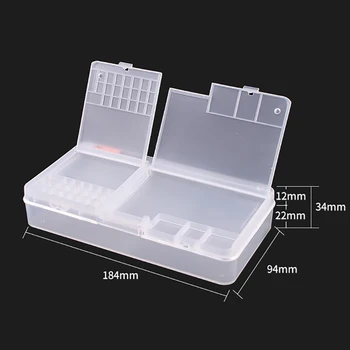 40pcs Double layer Multi Functional Mobile Phone Repair Storage Box for Motherboard IC Parts Smartphone Opening parts Collector
40pcs Double layer Multi Functional Mobile Phone Repair Storage Box for Motherboard IC Parts Smartphone Opening parts Collector