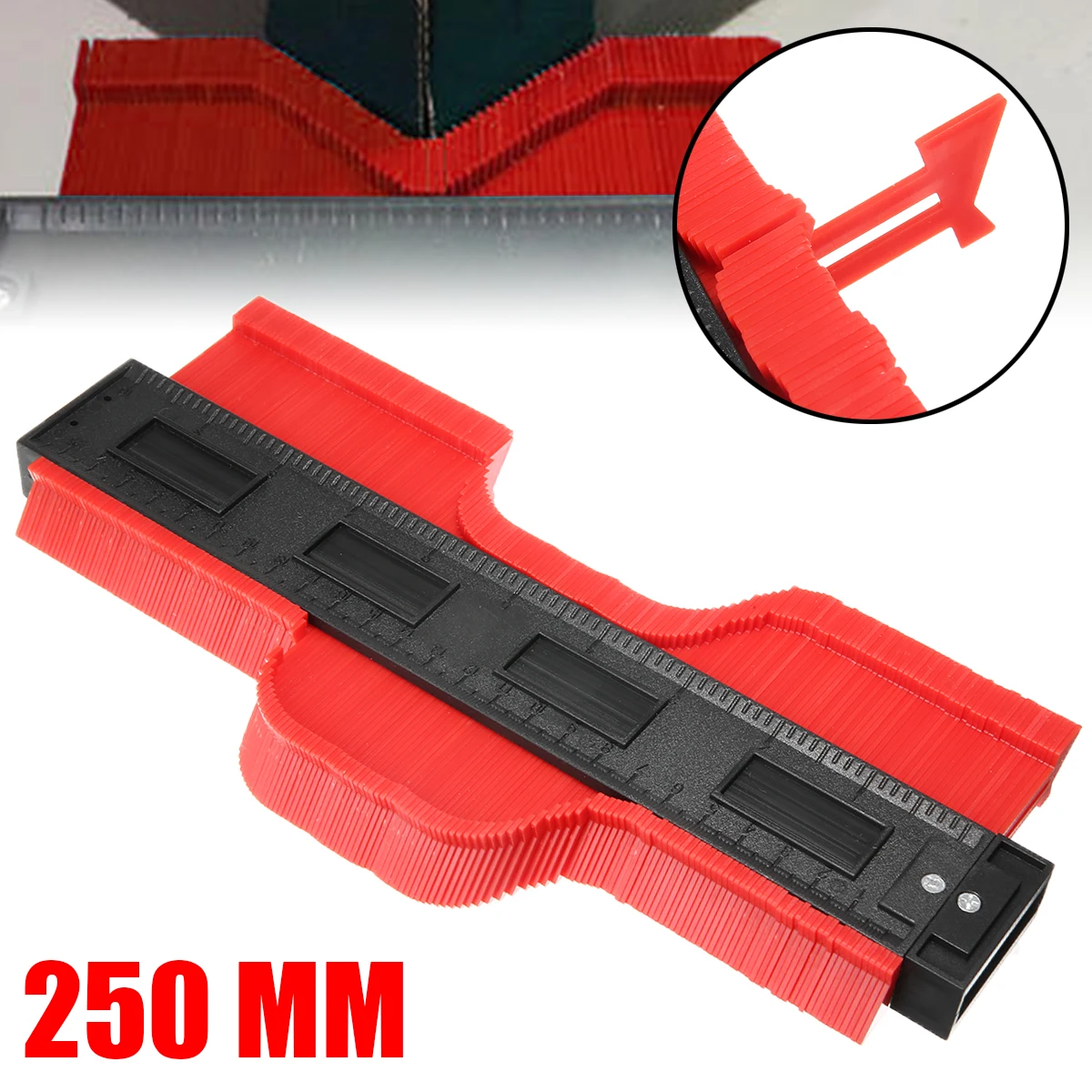 250mm Plastic Gauge Contour Profile Copy Gauge Woodworking Marking Tool Tiling Laminate Tiles Tool
250mm Plastic Gauge Contour Profile Copy Gauge Woodworking Marking Tool Tiling Laminate Tiles Tool