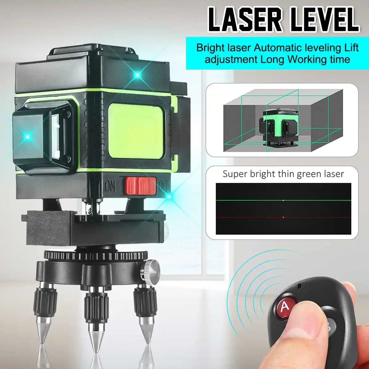 12 Line Laser Level +Remote Control 3D Level Self-Leveling 360 Horizontal And Vertical Cross Super Powerful Blue Laser Level
12 Line Laser Level +Remote Control 3D Level Self-Leveling 360 Horizontal And Vertical Cross Super Powerful Blue Laser Level