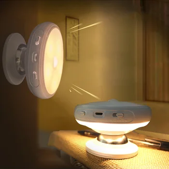 360 Degree Rotating Rechargeable LED Night Light Security Wall Lamp Motion Sensor Light for Bedroom Stair Kitchen Lights
360 Degree Rotating Rechargeable LED Night Light Security Wall Lamp Motion Sensor Light for Bedroom Stair Kitchen Lights