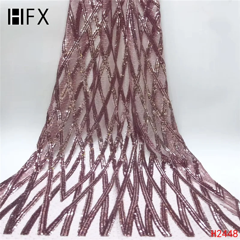 HFX 2019 Nigeria Latest Design sequins Lace Fabric 5 Yards High Quality African Lace With Color Sequins For Party Dress H2448
HFX 2019 Nigeria Latest Design sequins Lace Fabric 5 Yards High Quality African Lace With Color Sequins For Party Dress H2448
