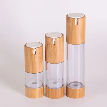 empty bamboo pump closure bamboo airless bottle cosmetic 15ml 30ml 50ml eco-friendly plastic bamboo airless bottle cosmetic
empty bamboo pump closure bamboo airless bottle cosmetic 15ml 30ml 50ml eco-friendly plastic bamboo airless bottle cosmetic