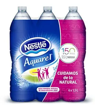 Nestlé Aquarel - 6 x 1,5 L Botella Agua Mineral Natural
Nestlé Aquarel - 6 x 1,5 L Botella Agua Mineral Natural
