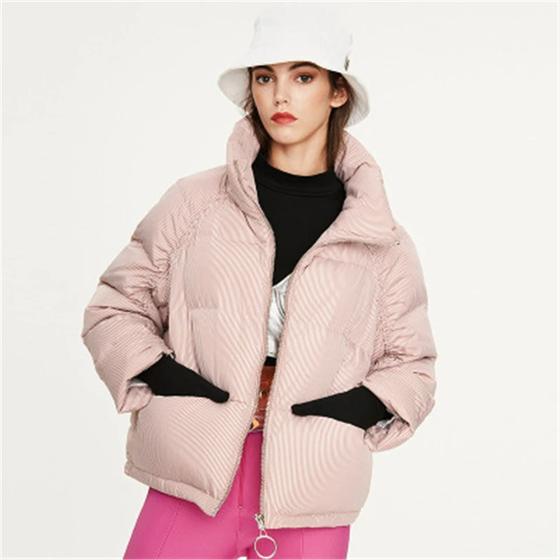 Women wihte duck down coat spriped casual loose corduroy thick down parka Winter warm soft down overcoat Women lapel padded coat
Women wihte duck down coat spriped casual loose corduroy thick down parka Winter warm soft down overcoat Women lapel padded coat