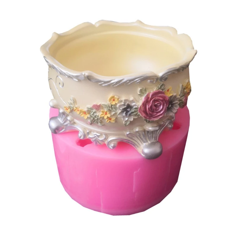 Flower Pot Silicone Mold Diy Succulents Concrete Flower Pot Vase Plaster Cement Mold Clay Mold Candle Holder Mold
Flower Pot Silicone Mold Diy Succulents Concrete Flower Pot Vase Plaster Cement Mold Clay Mold Candle Holder Mold