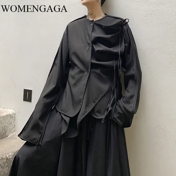 Korea Irregular Drawstring Black Shirt Fashion New Single Breast Patchwork Goddess Fan 2020 Winter Minority Blouse Y053
Korea Irregular Drawstring Black Shirt Fashion New Single Breast Patchwork Goddess Fan 2020 Winter Minority Blouse Y053