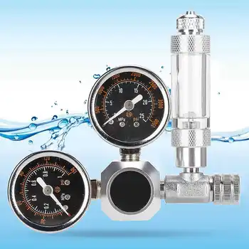 CO2 Generator System Kit CO2 Regulator Aquarium Dual Gauge Display with Bubble Counter and Check Valve Aquarium DIY
CO2 Generator System Kit CO2 Regulator Aquarium Dual Gauge Display with Bubble Counter and Check Valve Aquarium DIY
