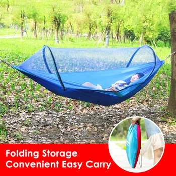 1-2 Person Portable Outdoor Camping Hammock with Mosquito Net High Strength Parachute Fabric Hanging Bed Hunting Sleeping Swing
1-2 Person Portable Outdoor Camping Hammock with Mosquito Net High Strength Parachute Fabric Hanging Bed Hunting Sleeping Swing