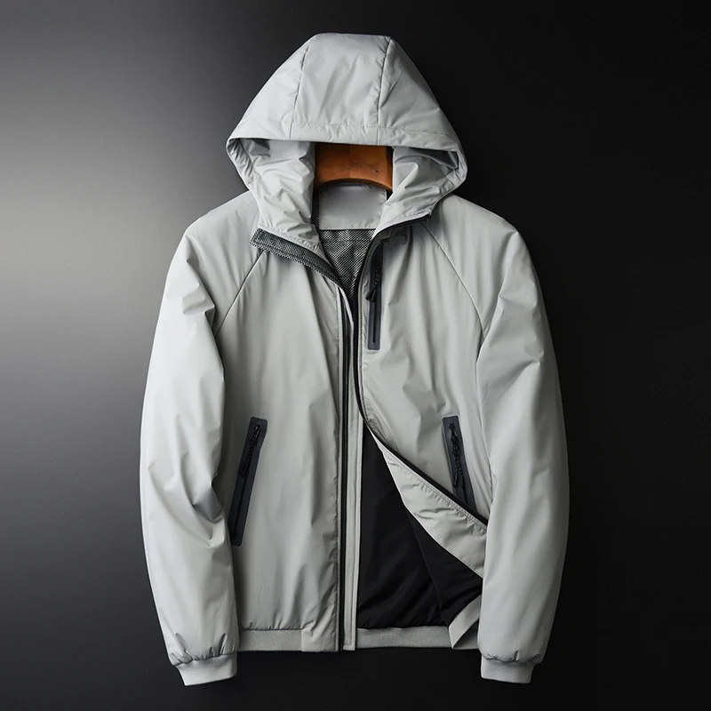 Grey Hooded Parka Luxury Add Padding Zipper Thick Mens Jackets And Autumn Winter Solid Color Man Coats 4XL
Grey Hooded Parka Luxury Add Padding Zipper Thick Mens Jackets And Autumn Winter Solid Color Man Coats 4XL