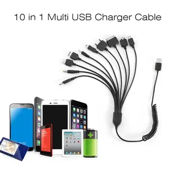 Portable Smartphone Universal USB Charge Cable 10 in 1 Multi Functions Lightweight Retractable Cable
Portable Smartphone Universal USB Charge Cable 10 in 1 Multi Functions Lightweight Retractable Cable