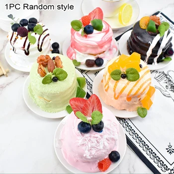 Birthday Party Soft Desktop Ornament Home Decor Displaying Realistic Inedible DIY Supermarket PU Fruit Cake Simulation Model
Birthday Party Soft Desktop Ornament Home Decor Displaying Realistic Inedible DIY Supermarket PU Fruit Cake Simulation Model