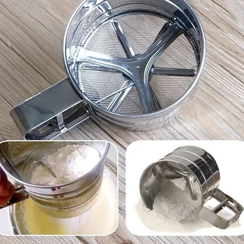 1pc Handheld Flour Shaker Stainless Steel Mesh Sieve Cup Icing Sugar Bake Tool Hand-Pressed Hand-Pressed Bakeware Sifters Supply
1pc Handheld Flour Shaker Stainless Steel Mesh Sieve Cup Icing Sugar Bake Tool Hand-Pressed Hand-Pressed Bakeware Sifters Supply