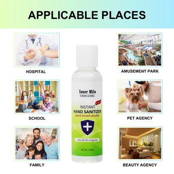 ISNER MILE 118ml Portable Refreshing Hand Soap Gel Disposable Non-irritating Plant Based Alcohol Instant Hand Sanitizer Gel
ISNER MILE 118ml Portable Refreshing Hand Soap Gel Disposable Non-irritating Plant Based Alcohol Instant Hand Sanitizer Gel