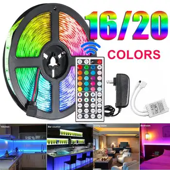 LED Strip Light SMD 2835 Flexible Ribbon Led Light Strip RGB 5M Tape DC 12V+Remote Control+Adapter for HDTV TV Desktop Screen 
LED Strip Light SMD 2835 Flexible Ribbon Led Light Strip RGB 5M Tape DC 12V+Remote Control+Adapter for HDTV TV Desktop Screen