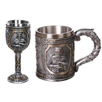 Medieval Templar Crusader Knight Mug Suit Of Armor Knight Of the Cross Beer Stein Tankard Coffee Cup
Medieval Templar Crusader Knight Mug Suit Of Armor Knight Of the Cross Beer Stein Tankard Coffee Cup