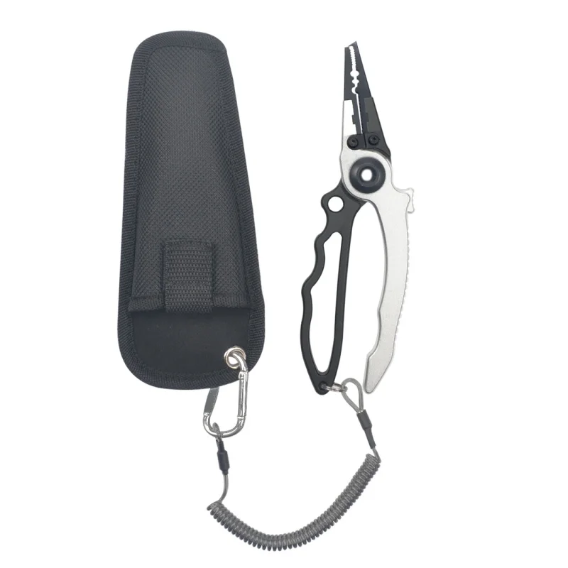 Aluminum Alloy Fishing Pliers Split Ring Cutters Fishing Holder Tackle with Sheath & Retractable Tether Combo Hooks Remover
Aluminum Alloy Fishing Pliers Split Ring Cutters Fishing Holder Tackle with Sheath & Retractable Tether Combo Hooks Remover
