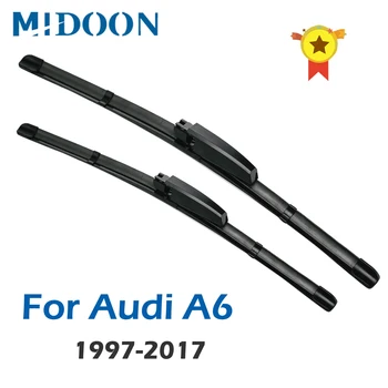 MIDOON Wiper Blades for Audi A6 C5 / C6 / C7 Fit Hook / Slider / Claw / Push Button Arms Model Year from 1997 to 2017
MIDOON Wiper Blades for Audi A6 C5 / C6 / C7 Fit Hook / Slider / Claw / Push Button Arms Model Year from 1997 to 2017