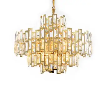 Postmodern stainless steel light luxury crystal chandelier villa duplex building simple exhibition hall creative personality
Postmodern stainless steel light luxury crystal chandelier villa duplex building simple exhibition hall creative personality