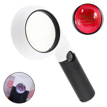 Portable Annular 20X Handheld Magnifier with LED Lights for Antique Viewing Reading Jewelry Identification
Portable Annular 20X Handheld Magnifier with LED Lights for Antique Viewing Reading Jewelry Identification