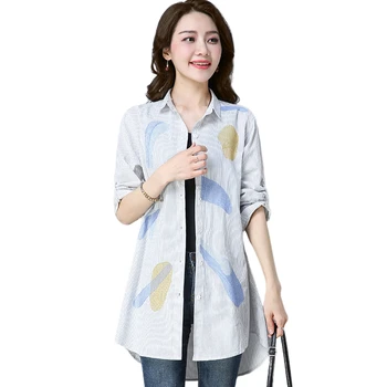 Oversized Printed Women Shirts 2020 Summer Vintage Long-Sleeved Long Casual Female Shirts Outwear Coat Tops
Oversized Printed Women Shirts 2020 Summer Vintage Long-Sleeved Long Casual Female Shirts Outwear Coat Tops