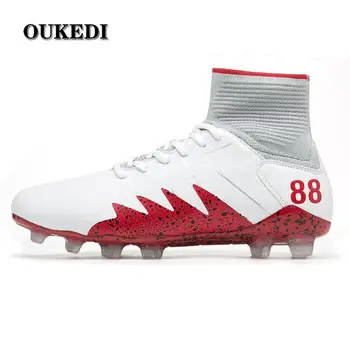 Hot Sale Mens Big Size Soccer Cleats High Ankle Football Shoes Long Spikes Outdoor Soccer Traing Boots for Kid Men High Ankle 
Hot Sale Mens Big Size Soccer Cleats High Ankle Football Shoes Long Spikes Outdoor Soccer Traing Boots for Kid Men High Ankle