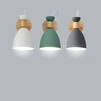 Creative wooden Simple LED wall light Reading Bedroom Bedside Lighting study Children room macaron color wall lamp
Creative wooden Simple LED wall light Reading Bedroom Bedside Lighting study Children room macaron color wall lamp